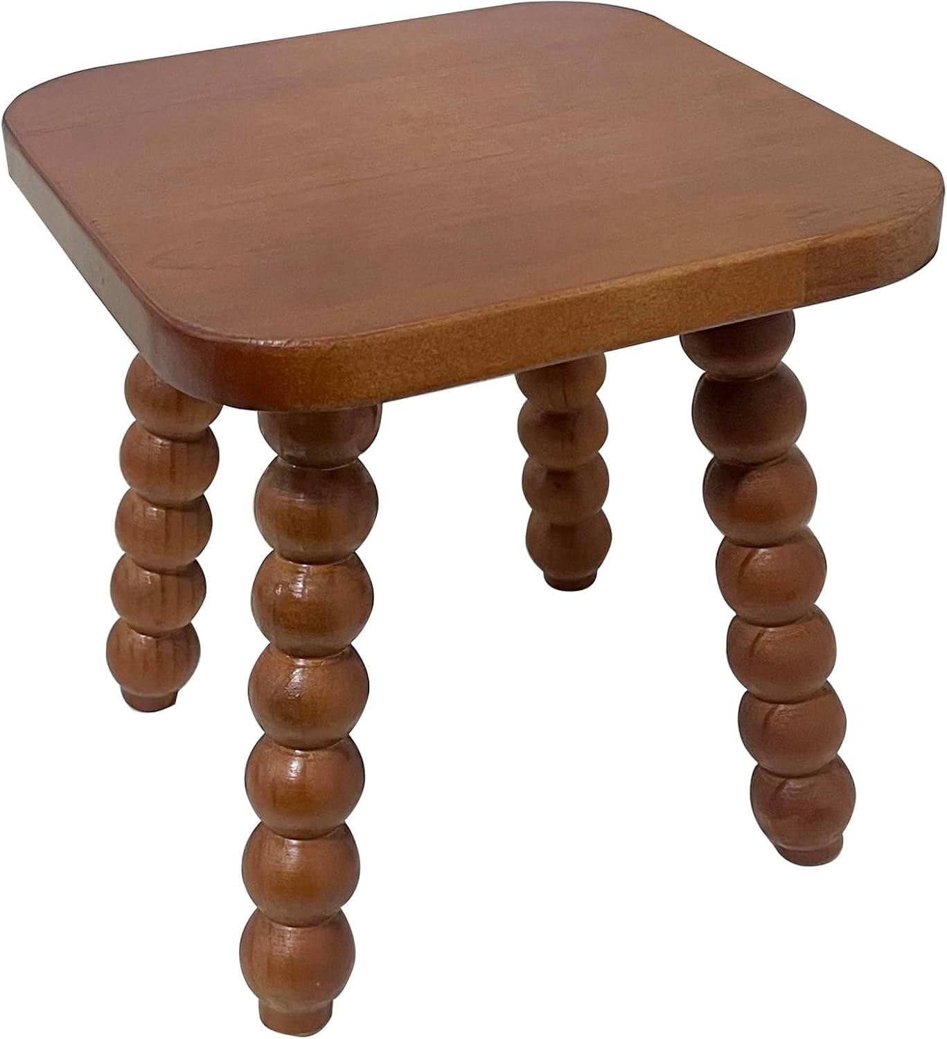 Solid Wooden Adult Stool, 9.3 Inch, Brown