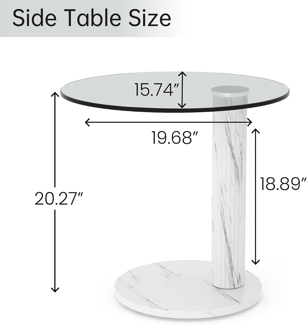 Glass Round Coffee Table