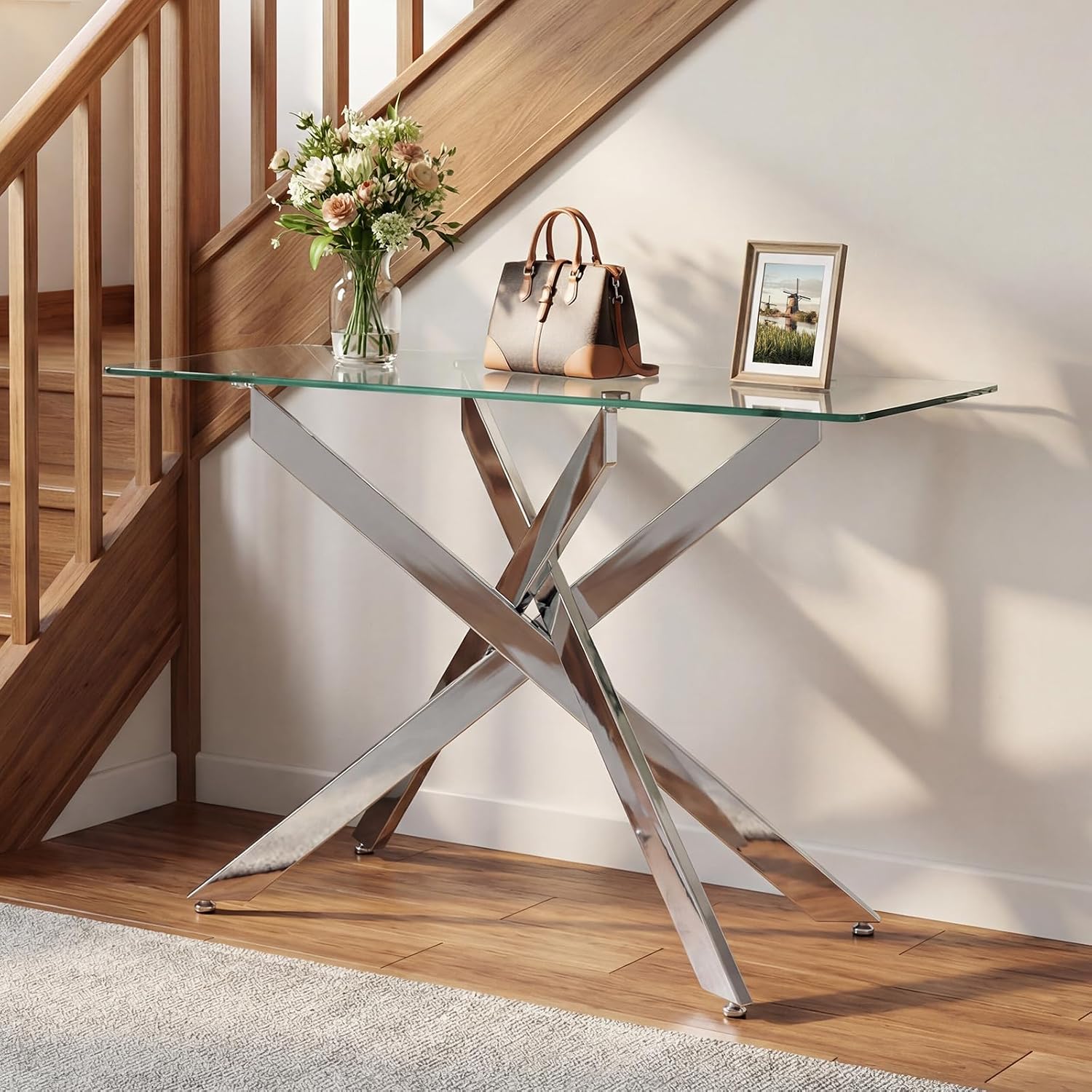 Glass Console Table