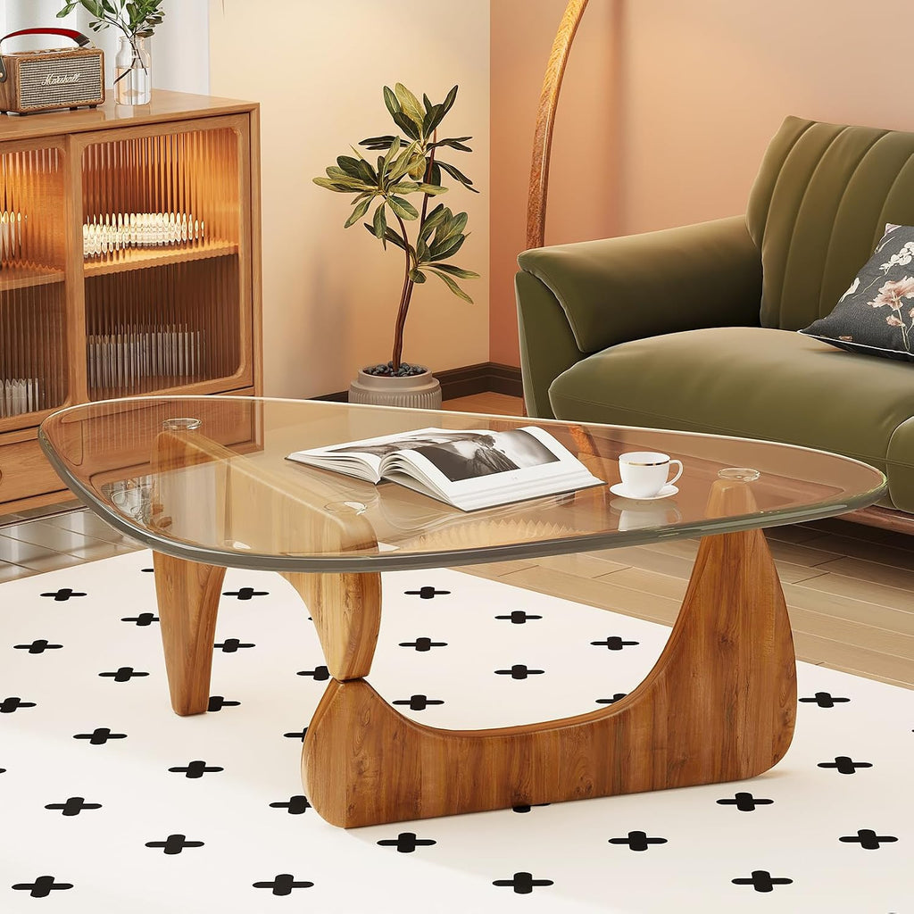 Mid Century Modern Glass Coffee Table