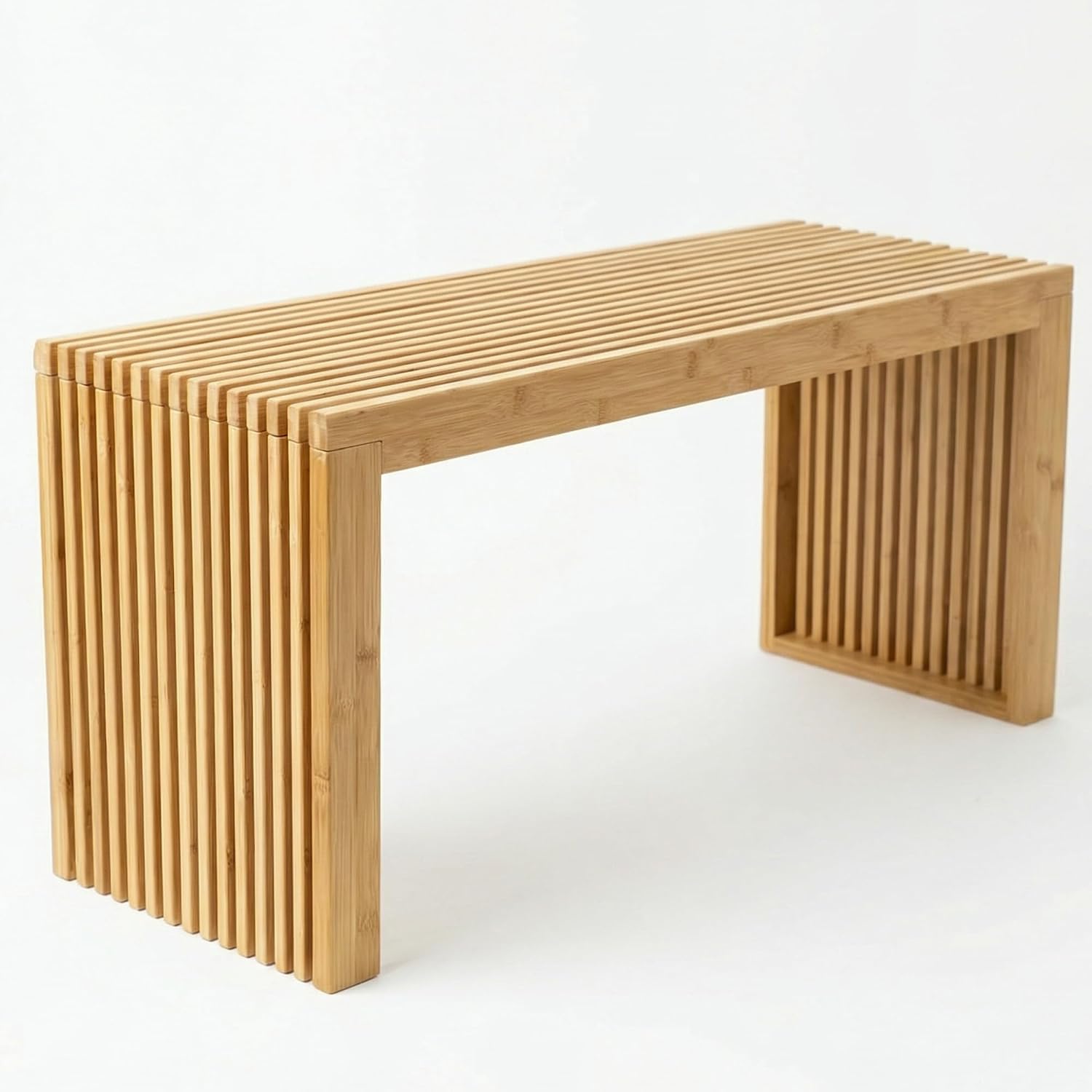 36" Bamboo Mid Century Bench