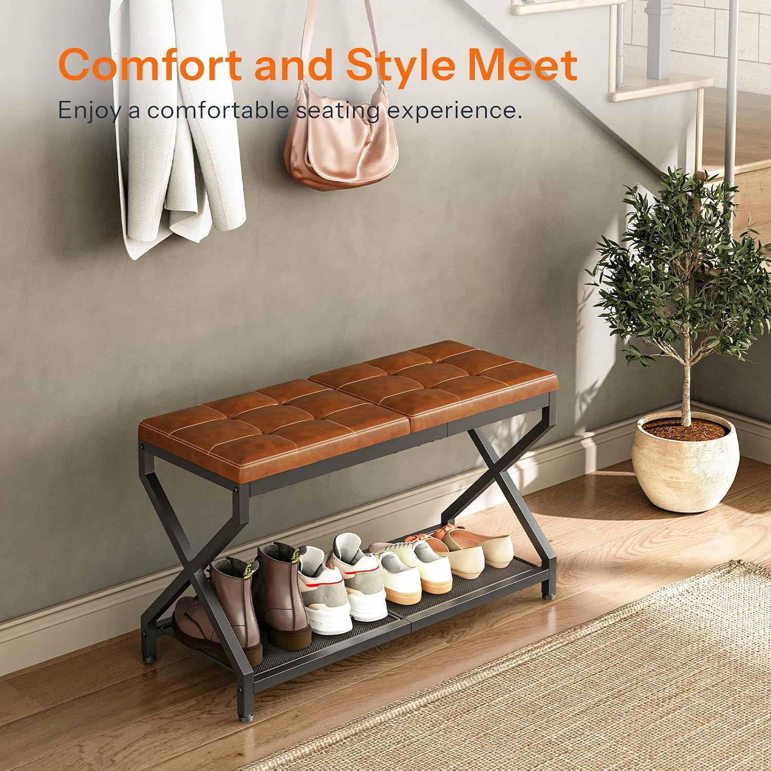 29.5" Shoe Bench