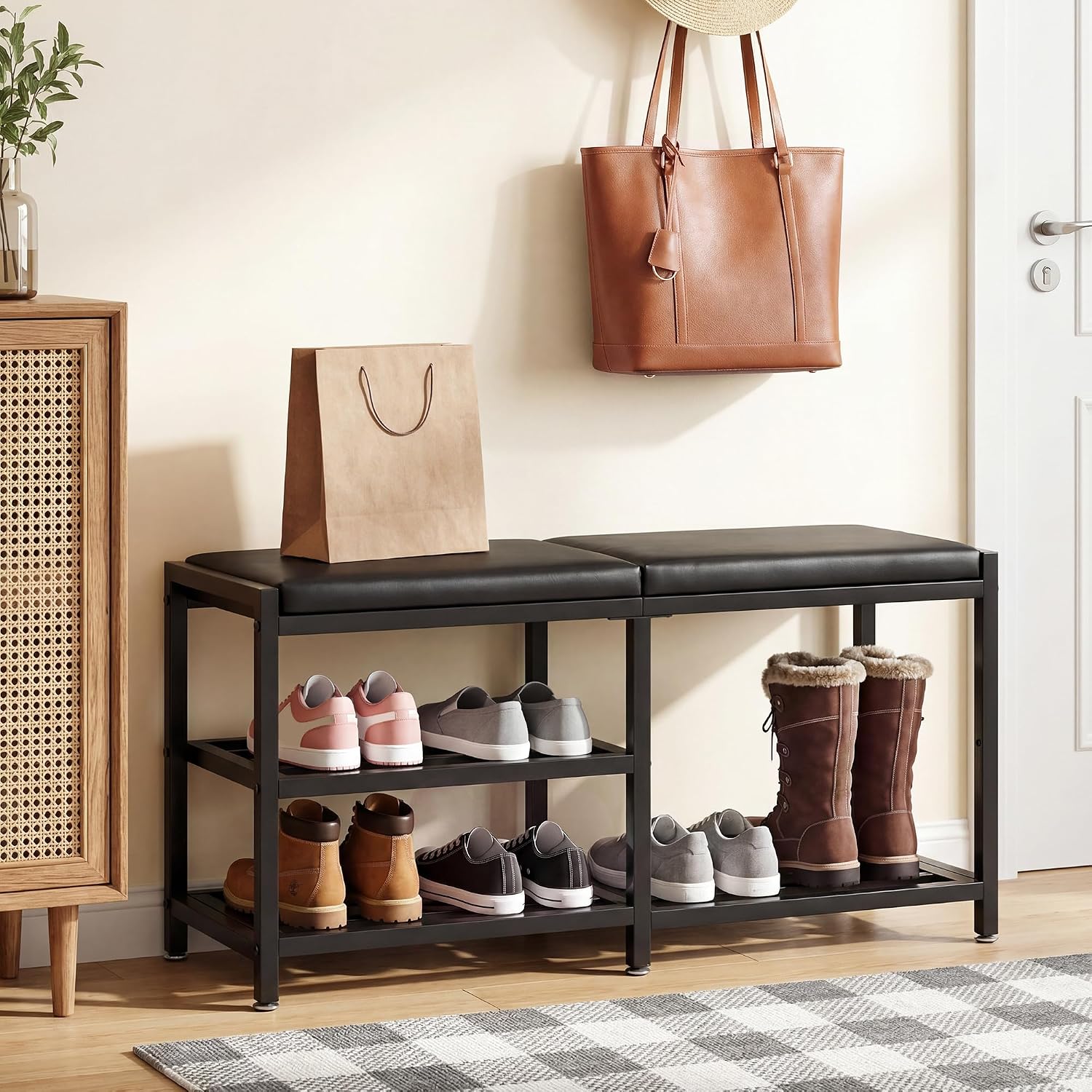 Shoe Storage Bench with Seating