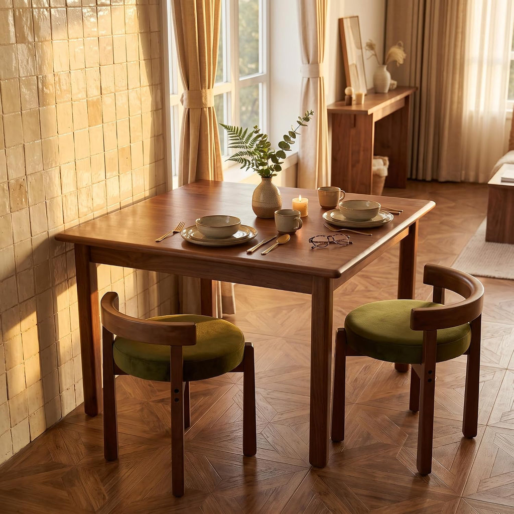 Green Velvet Vanity Stool