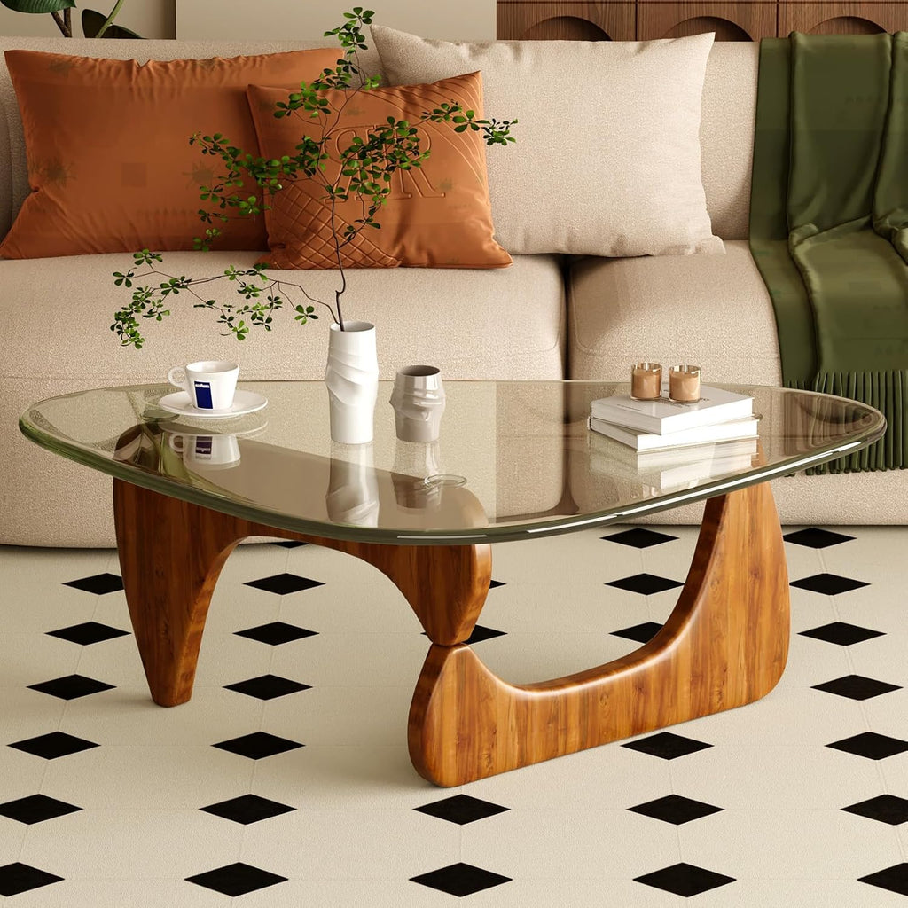 Mid Century Modern Glass Coffee Table