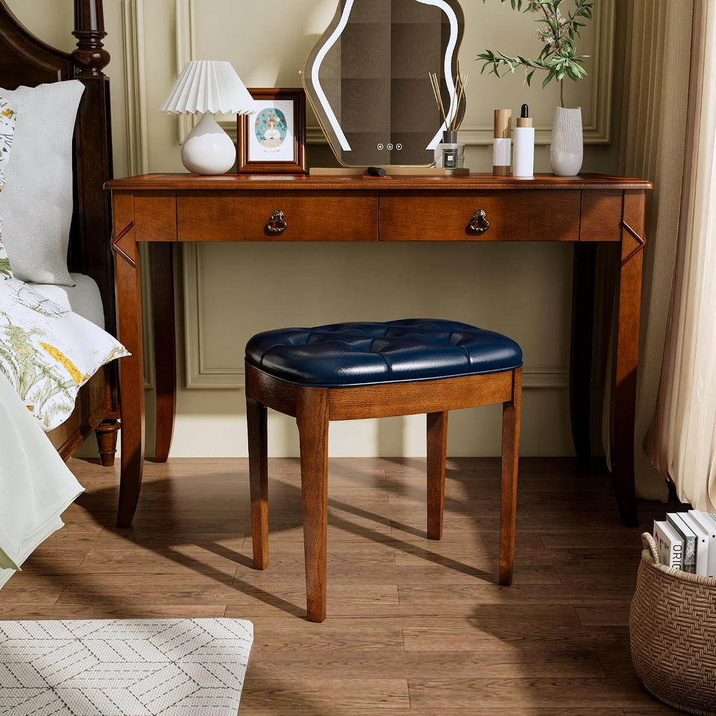 Modern Upholstered Vanity Bench Stool